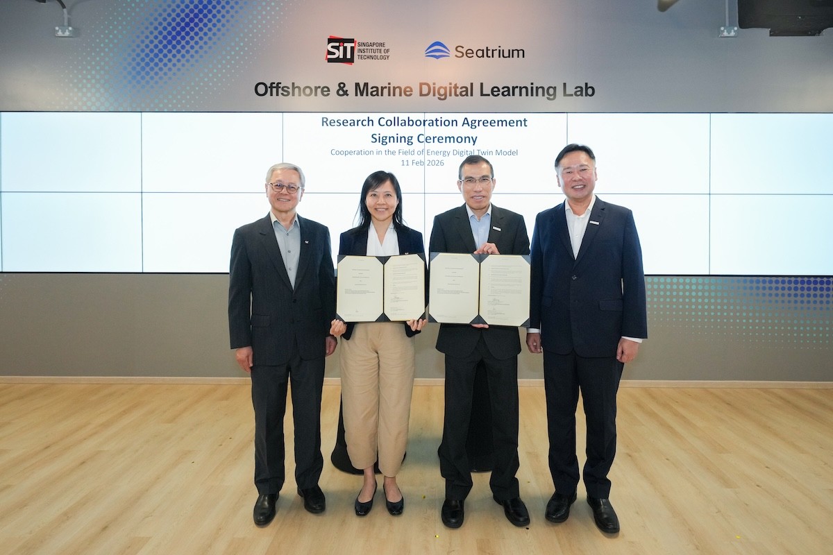 New SIT-Seatrium lab pushes AI, digital twins for offshore and marine sector